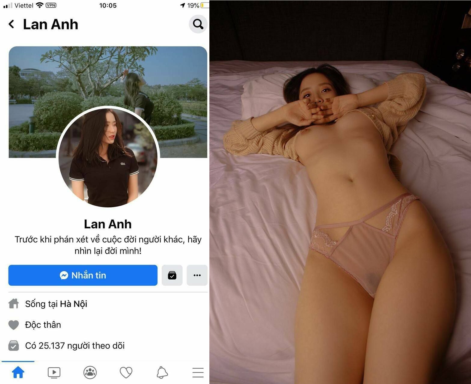 Sebelum hari pernikahan, Lan Anh sex dengan temannya